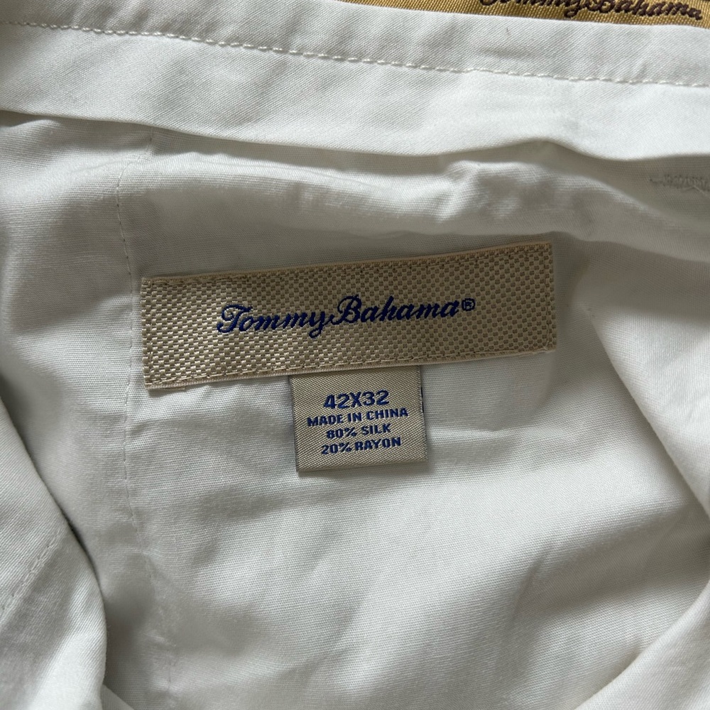 TOMMY BAHAMA | men’s silk blend Grayston pants size 42 x 32 in spray NWT - Picture 9 of 9